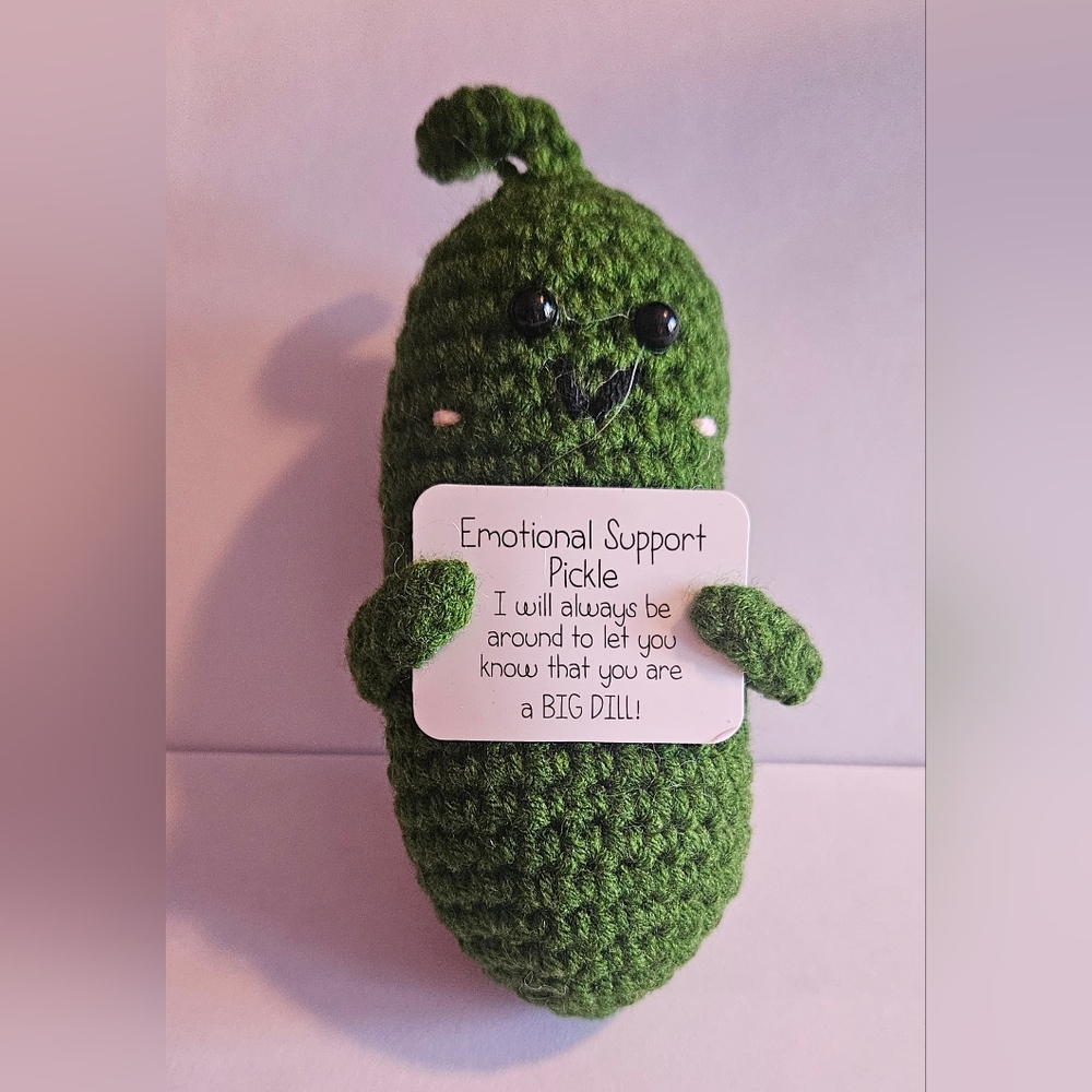 Green Emotional Support Pickle Plush